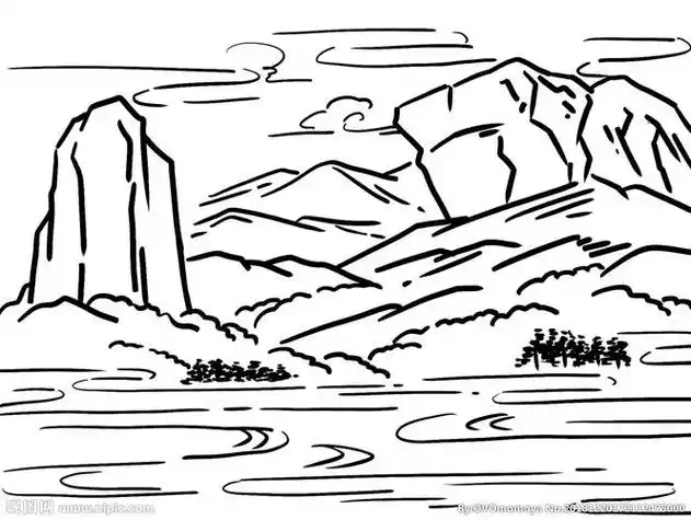 山怎么画简笔画 环形山怎么画简笔画