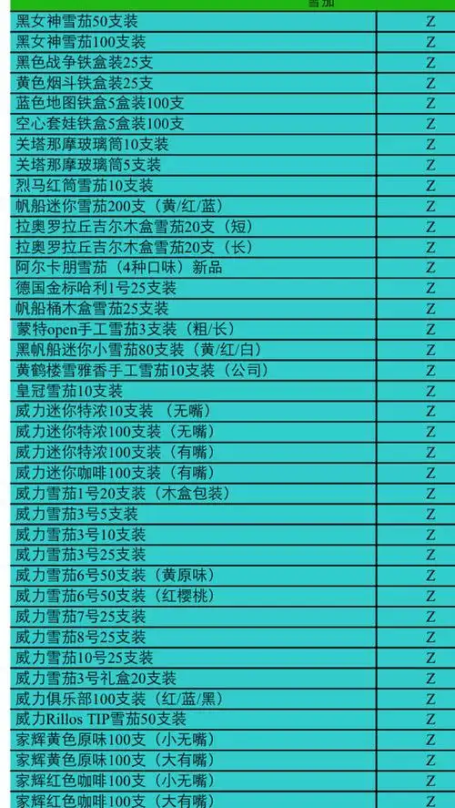 骆驼雪茄一条几只,求告知