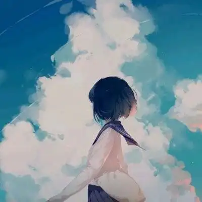 2021流行二次元女生背影头像