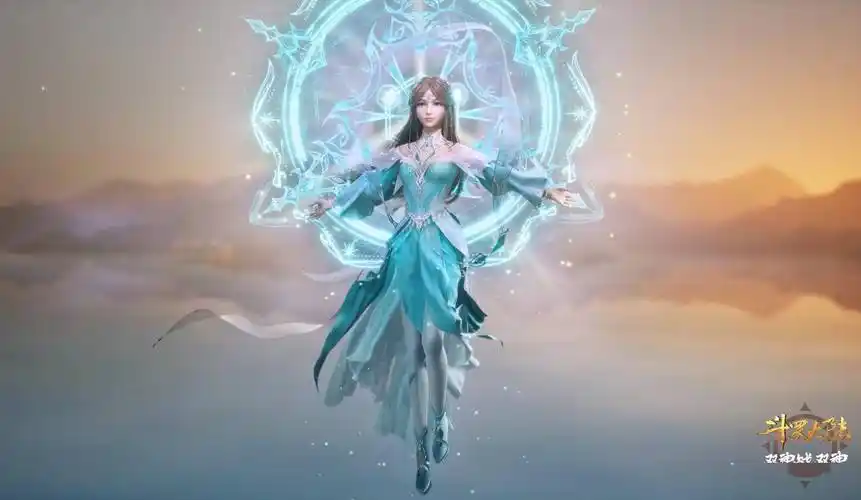 宁荣荣神装绝美亮相,高开叉流仙裙秀长腿,半蹲抱胸太会玩了_效果_衣服