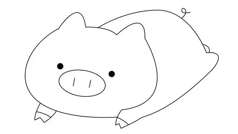 猪的简笔画
