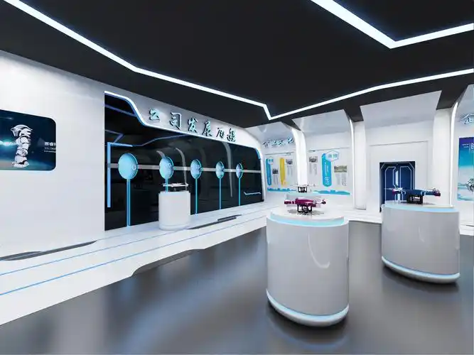 tutu无人机展示展览设计3d效果图