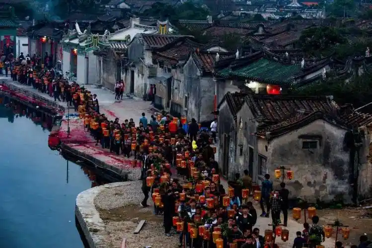 非遗风采|大长陇贺灯习俗_灯笼_普宁市_活动
