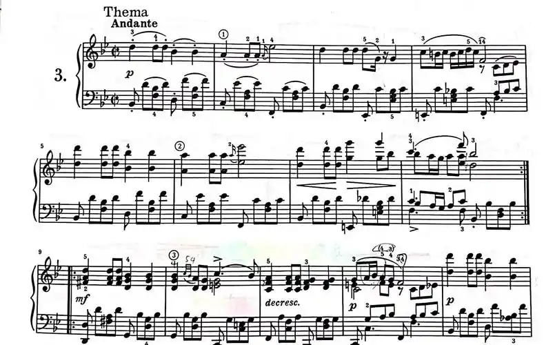 钢琴舒伯特降b大调即兴曲op142d935no3inbflatthemeandantewith