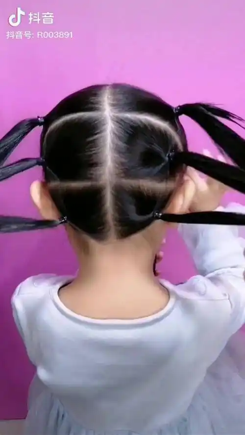 短发宝宝古装发型儿童编发儿童短发古风发型