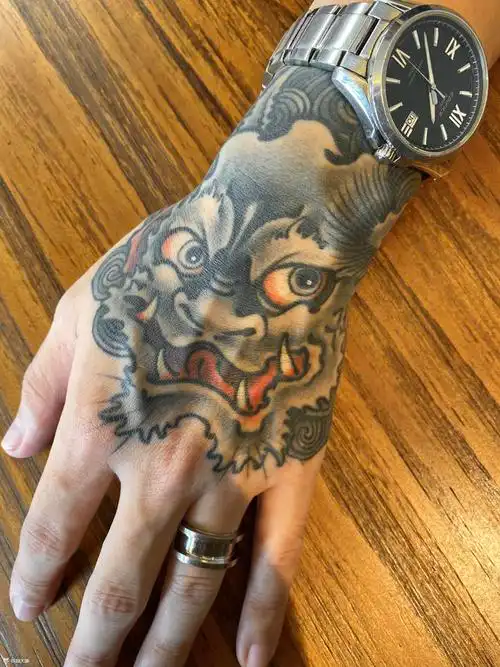 酒吞童子_纹身图案手稿图片_津铭的纹身作品集