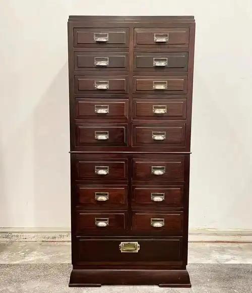 民国红木文件柜