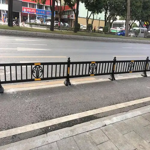 广州万达广场道路护栏非机动车道隔离栏杆人行道护栏厂家