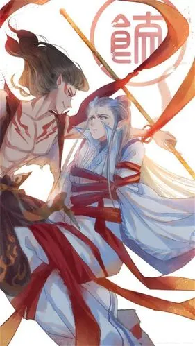 哪吒敖丙cp高清壁纸大全哪吒敖丙混天绫play手绘图片集