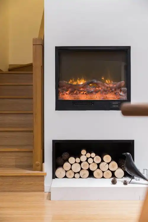 北欧简约风三居壁炉装修效果图