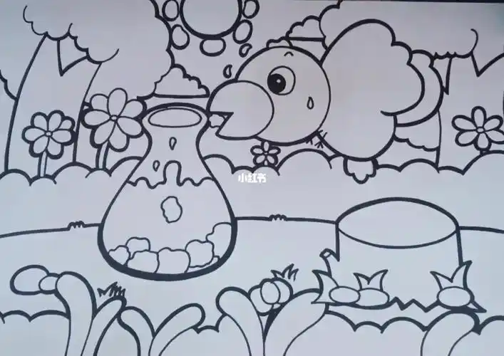 零基础学画画  #画画的日常  #乌鸦喝水