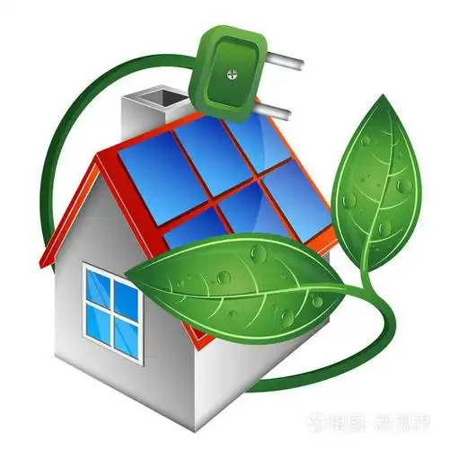 住宅和屋顶上的太阳能电池板