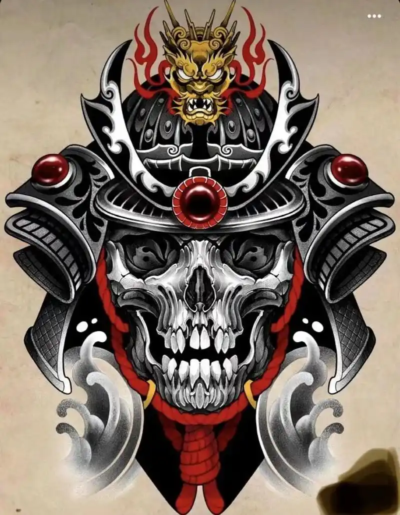 日本武士纹身手稿(多图) 日本武士纹身手稿(多图)