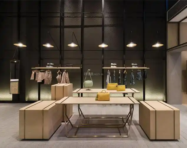 南京服装店展示台装修设计效果图
