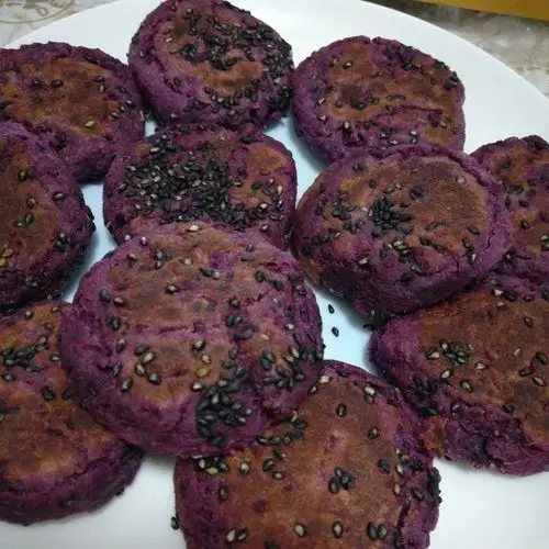 lyn121做的平底锅煎紫薯饼