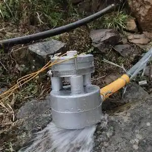 小型发电机 自来水4发电机带稳压水力发电机直流家用小型水轮永m磁