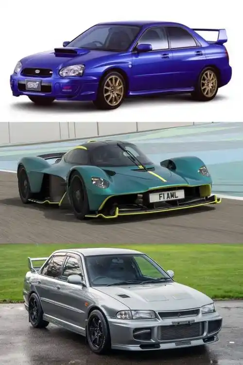 99aston martin valkyrie 202199mitsubishi lancer evo iii gsr