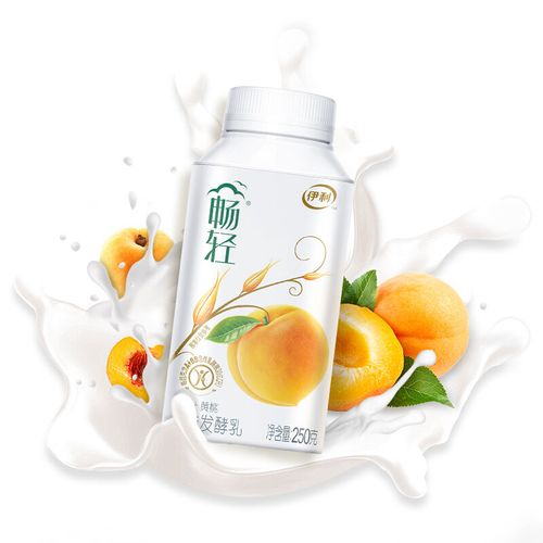 伊利畅轻风味发酵乳燕麦黄桃酸奶有机原味蛋白营养经典清甜