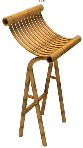 本外观设计采用天然的圆竹制成.