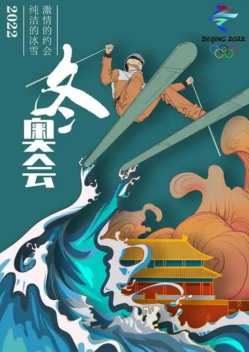 冬奥会海报作品