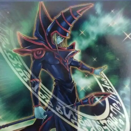 先说"黑魔术的幕帘",这张卡在《游戏dm》中"决斗城市篇"出现,"黑魔术