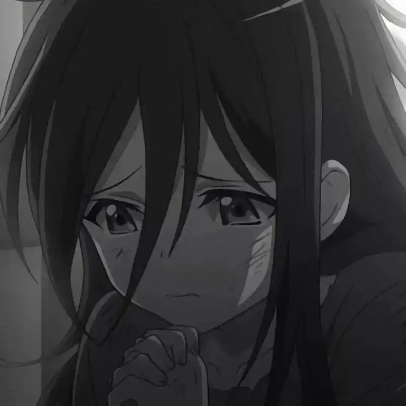 微丧黑白动漫女生头像 礼拿a93投稿 要原图私信a(备注要哪张图)或