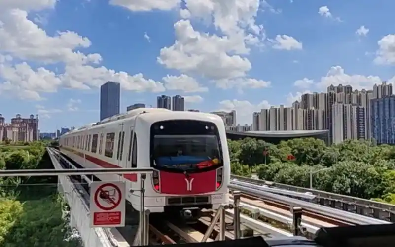 【水视频】广州地铁4号线l型车蕉门站进出站记录