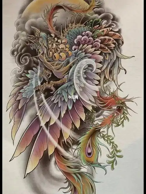 纹身推荐满背凤凰