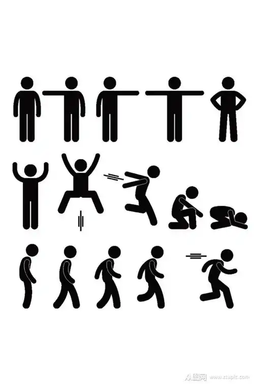 精美人物剪影矢量素材