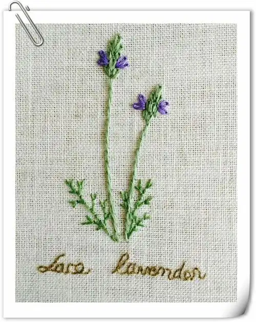 刺绣图案小清新简单的手工刺绣小花朵