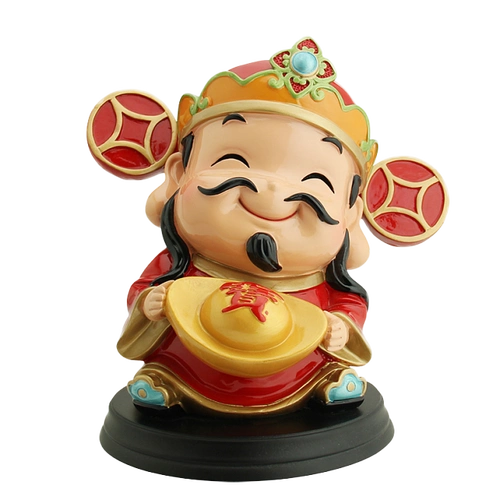 q版财神爷金元宝公仔财神公仔可爱q版元宝2017春节贺岁透明免抠png