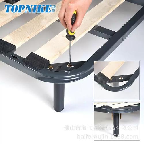 可调节伸缩排骨架床脚床腿加固调整支撑脚形铁床支撑柱地脚五金