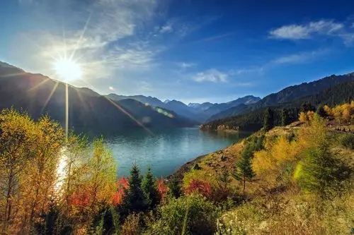 新疆之旅行摄天山天池