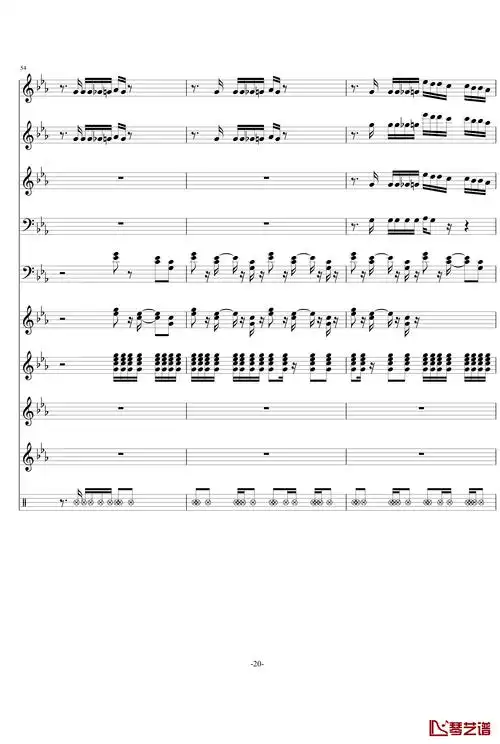 victory钢琴谱-总谱-快乐小陆鹿20