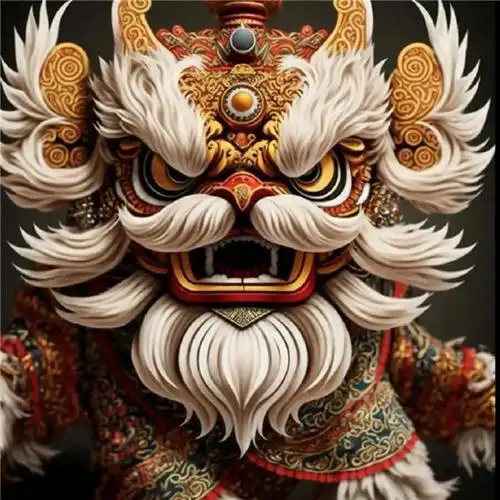 国潮醒狮头像 霸气高清好看的醒狮头像微信图片_微信头像_头像屋