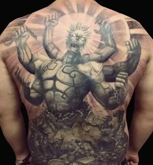 阿修罗纹身的寓意含义_16款阿修罗纹身图案