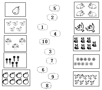 数一数,连一连.