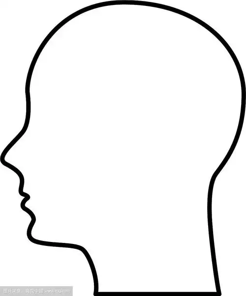 人的侧面孤立图标