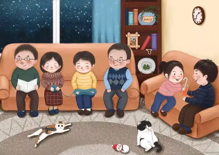 放下手机,和家里人一起娱乐,一起看个电影,聊天谈心.