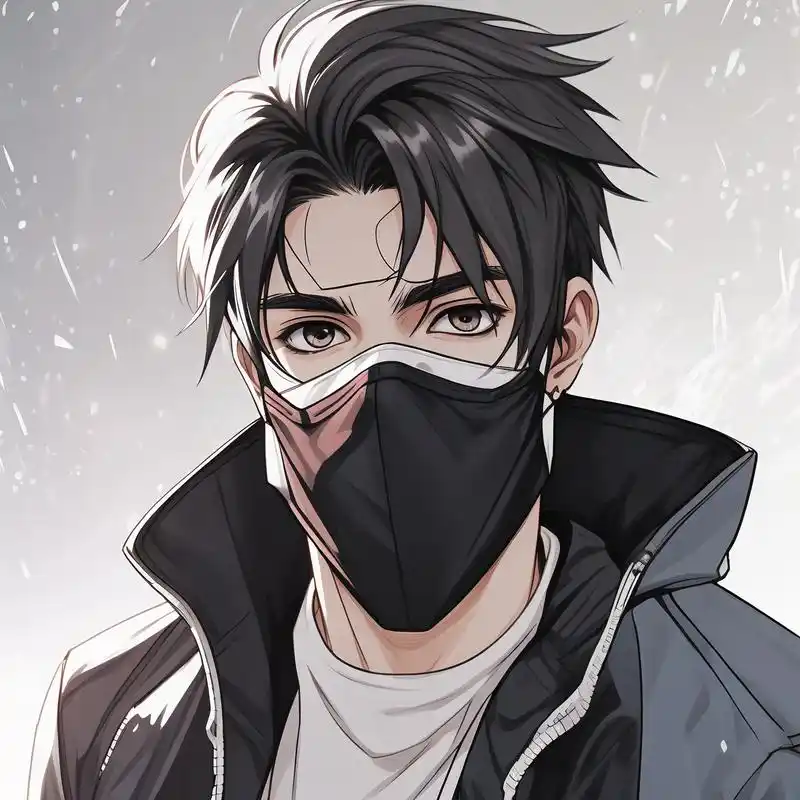 01动漫男生口罩头像集97