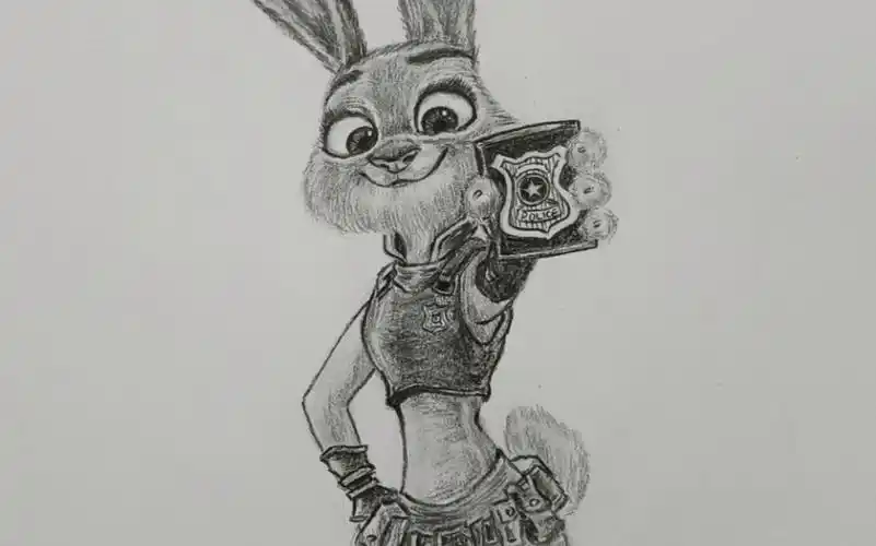 【炭笔】兔子警官朱迪