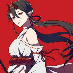 求出处 黑发红瞳夜叉