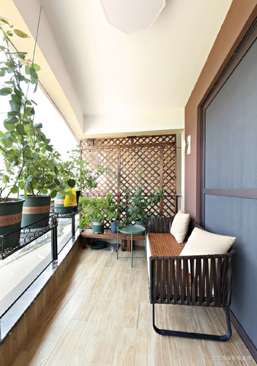 风格阳台阳台现代简约115m05三居设计图片赏析--土巴兔装修效果图