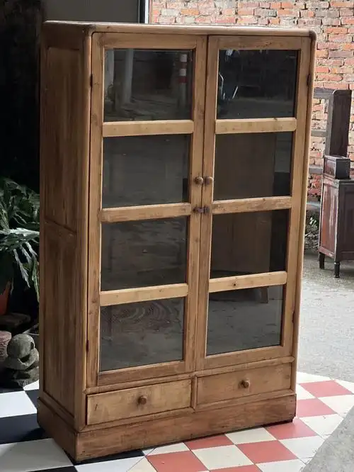 老物件老家具古家具玻璃陈列柜收纳柜