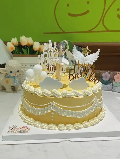 芭蕾舞跳舞女孩蛋糕十寸