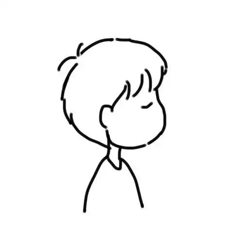 礼服男生简笔画头像