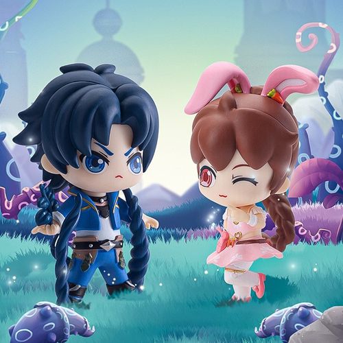 斗罗手办公仔玩偶模型人物七怪史莱克娃娃舞手潮玩盲盒