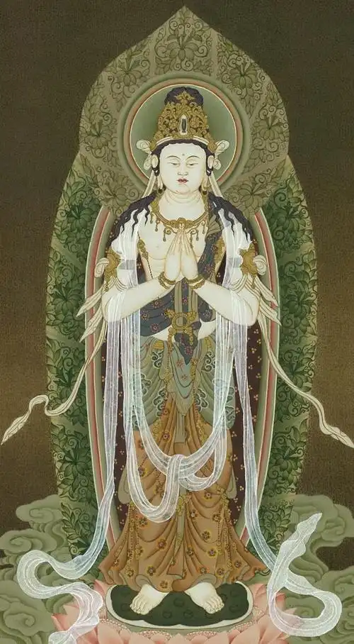 大势至菩萨佛光永照普降智慧见者接福