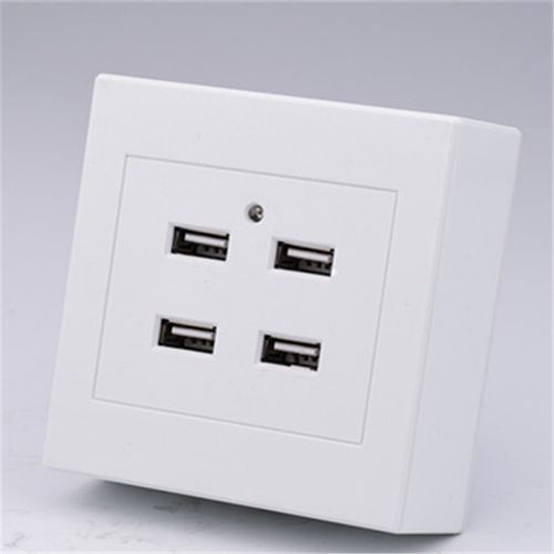 四位usb电源插座面板220v手机充电接口工地宿舍转换插头