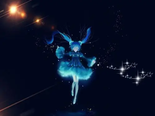 卡通人物星星高光素材